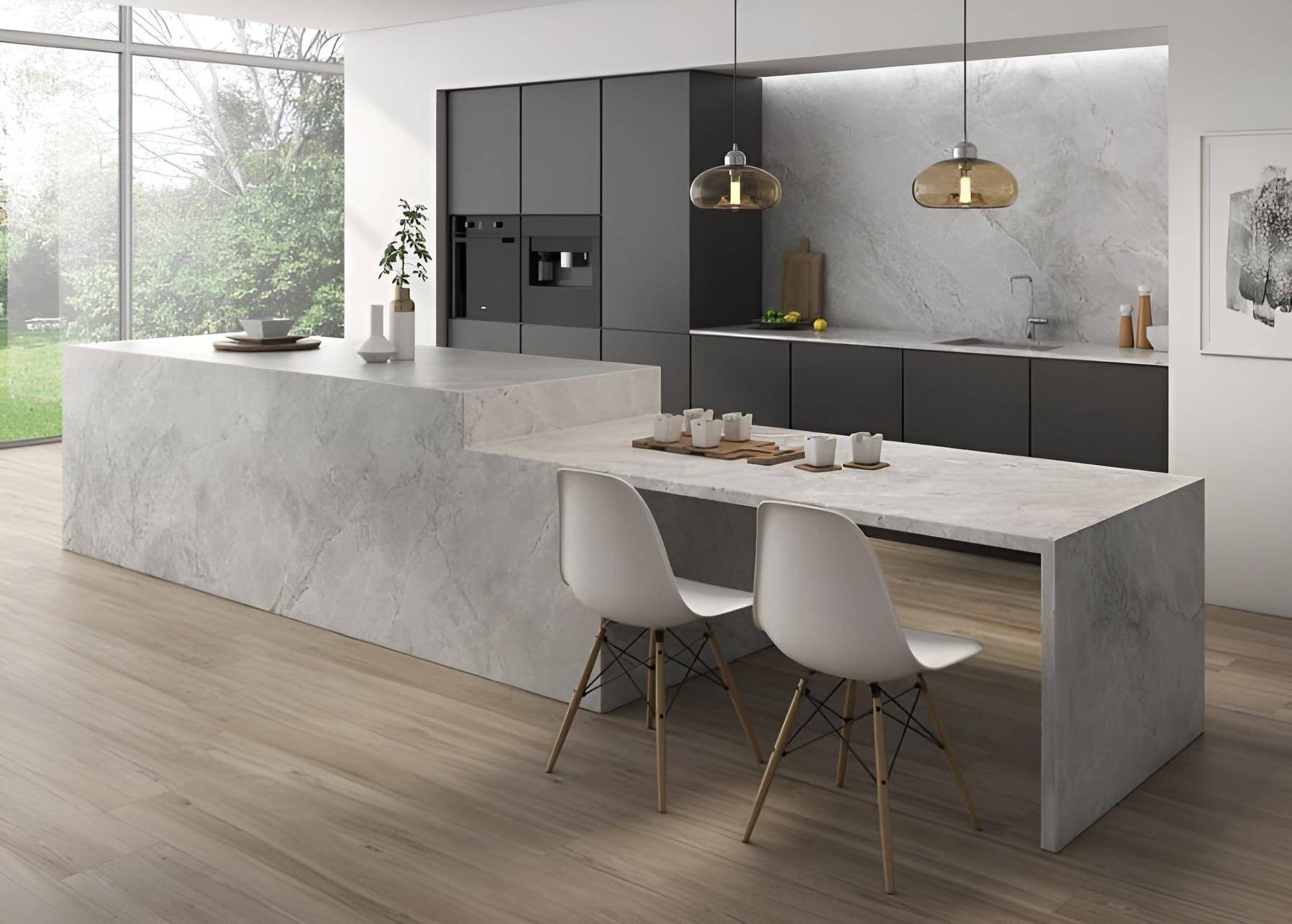 Superficie de piedras sinterizadas para cocinas y baños - Elegancia y resistencia